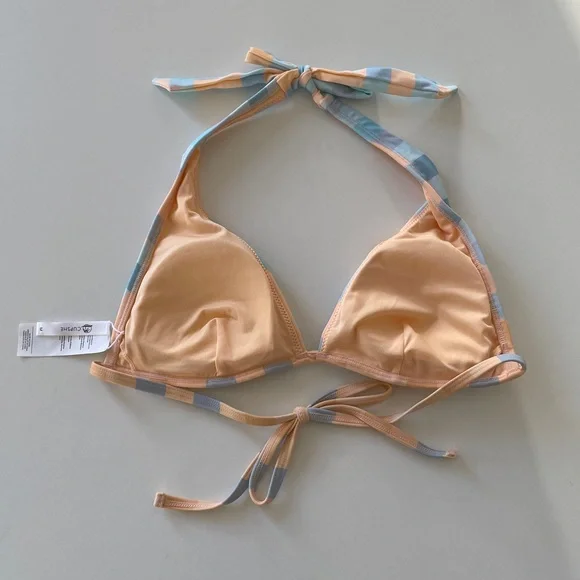 Cupshe Bikini Top Tie Back Halter - Picture 2 of 11